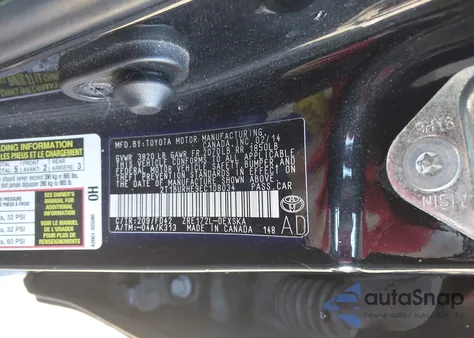 2014 Toyota Corolla S Plus from USA, damaged, VIN 2T1BURHE9EC108034